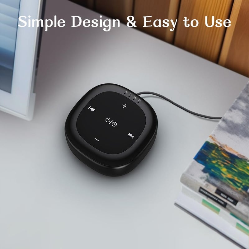 Hushing White Noise Sound Machine with 30 Soothing Sounds 36 Adjustable Volume Brown Noise Sound Machines for Sleep Office Privacy Bedroom 4 Timers Memory Function Sleep Sound Machine Baby Adult Elderly Care - Image 5